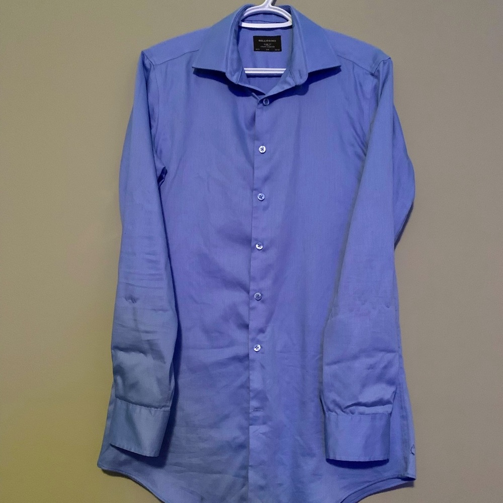 Men’s neck 14.5 blue dress shirt. Worn once.